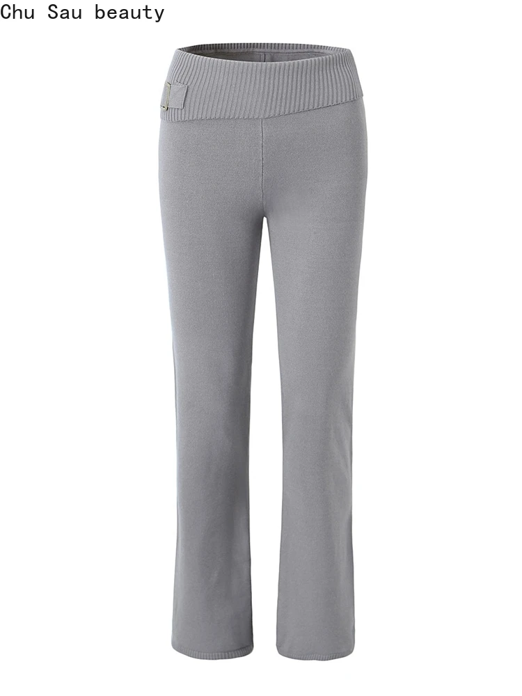 Chu Sau beauty 2023 Women Autumn Fashion Street Style Elastic Knitted Straight Pant Young Mid Waist Slim Trouser Chic SportPants
Chu Sau beauty 2023 Women Autumn Fashion Street Style Elastic Knitted Straight Pant Young Mid Waist Slim Trouser Chic SportPants