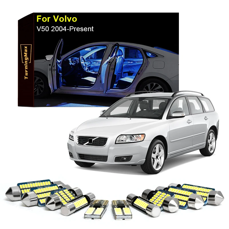 Canbus Interior Lighting LED Bulbs Kit Package For Volvo V50 2004-Now Dome Trunk Reading Map Lights Indoor Lamps Car Accessories
Canbus Interior Lighting LED Bulbs Kit Package For Volvo V50 2004-Now Dome Trunk Reading Map Lights Indoor Lamps Car Accessories