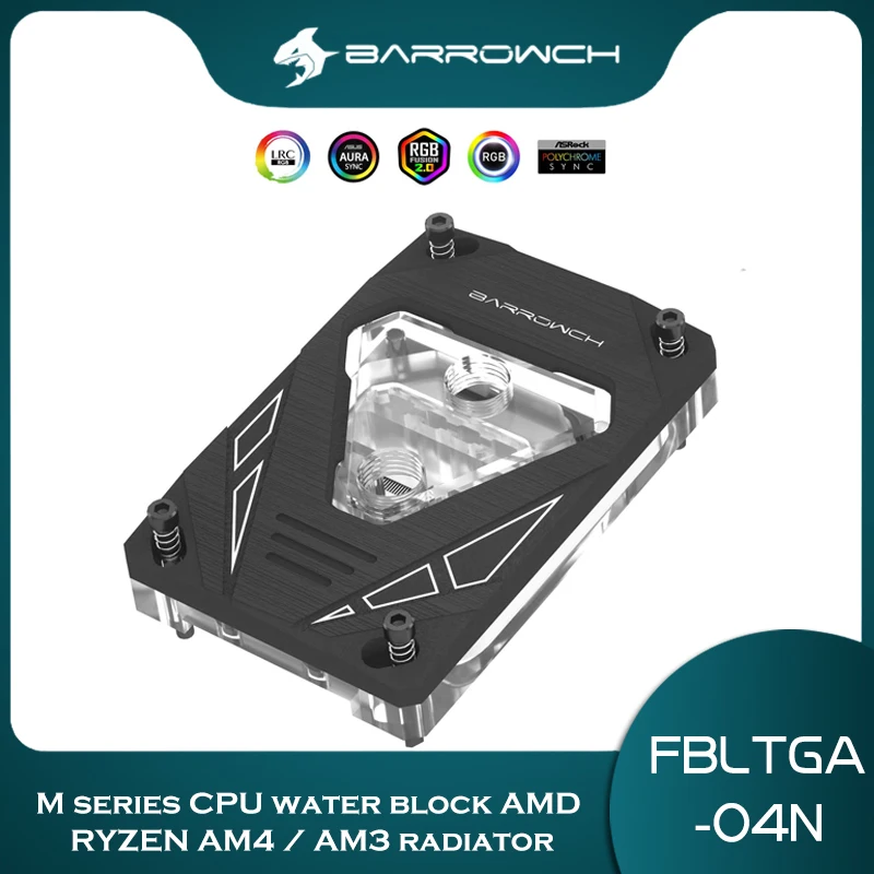 Barrowch CPU Water Block AM5 AM4 For AMD Ryzen AM3 FM2 Platform Processor Copper Watercooler M Series 5V ARGB FBLTGA-04N
Barrowch CPU Water Block AM5 AM4 For AMD Ryzen AM3 FM2 Platform Processor Copper Watercooler M Series 5V ARGB FBLTGA-04N