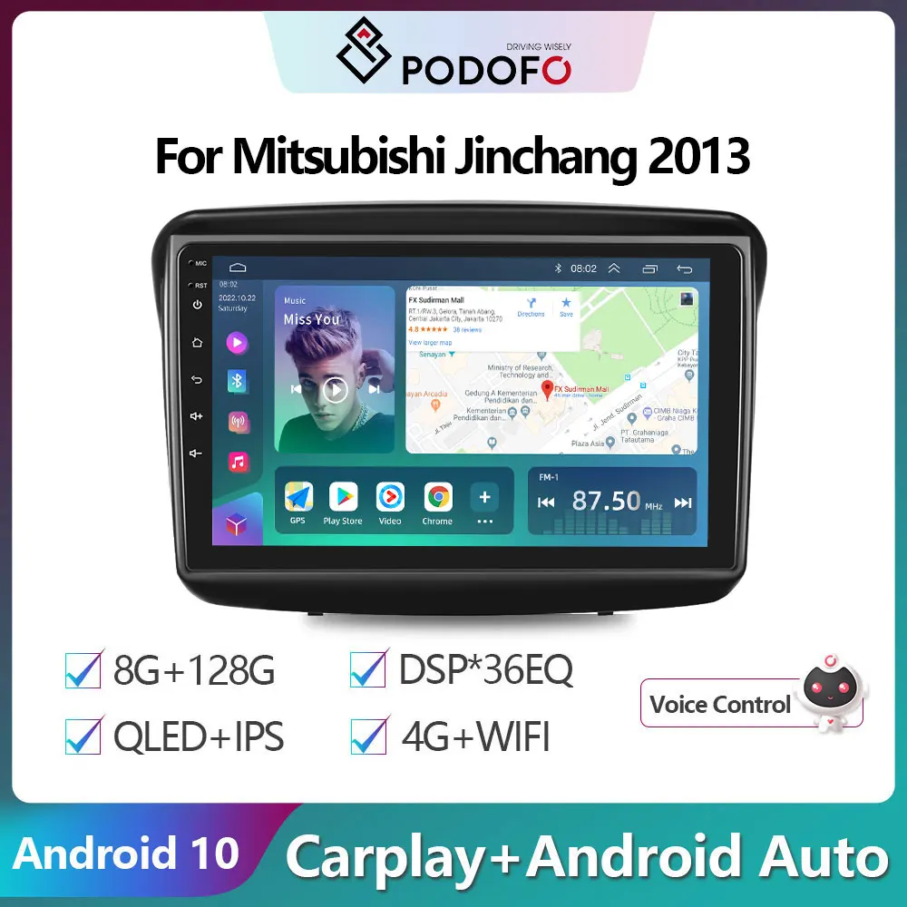 Podofo 2 Din Android 10 Car Radio Multimidia Video Player For Mitsubishi Jinchang 2013 GPS Navigation 2din Carplay Auto Stereo
Podofo 2 Din Android 10 Car Radio Multimidia Video Player For Mitsubishi Jinchang 2013 GPS Navigation 2din Carplay Auto Stereo