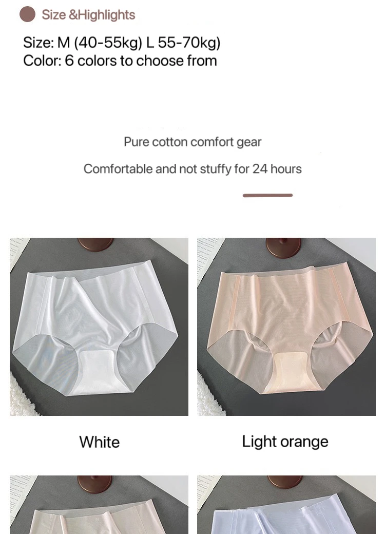 1pcs Women Ultrathin Panties Female Plus Size Underwear Ice Silk High Waist Seamless Underpant Girl Briefs Breathable Sexy Panty 8 Sf780b82ebe454121a7da3155c91601c5q