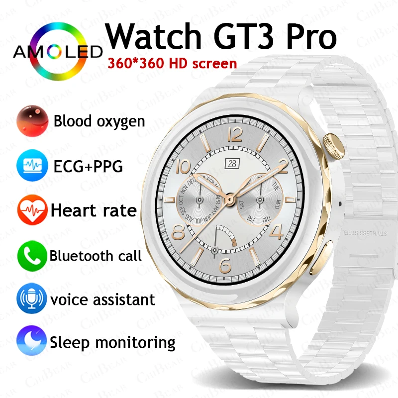 For Huawei Xiaomi GT3 Pro Smart Watch Women AMOLED HD Screen Heart Rate Bluetooth Call IP67 Waterproof Sport SmartWatch 2023 New
For Huawei Xiaomi GT3 Pro Smart Watch Women AMOLED HD Screen Heart Rate Bluetooth Call IP67 Waterproof Sport SmartWatch 2023 New