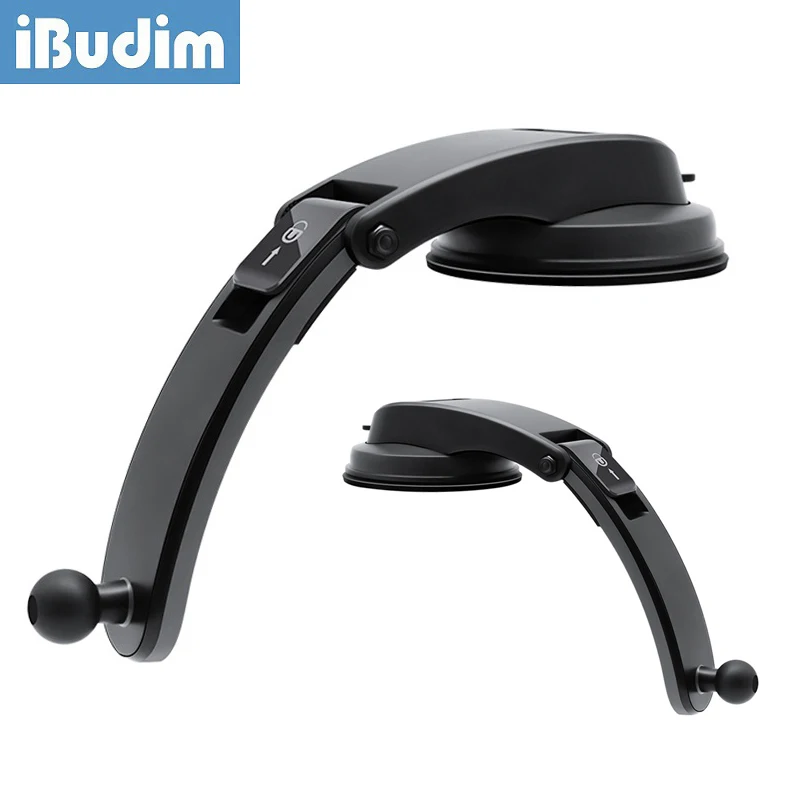 

iBudim Suction Cup Car Dashboard Phone Holder Stand 17mm Ball Head Base Accessories for Car Cellphone Mount GPS Brackets