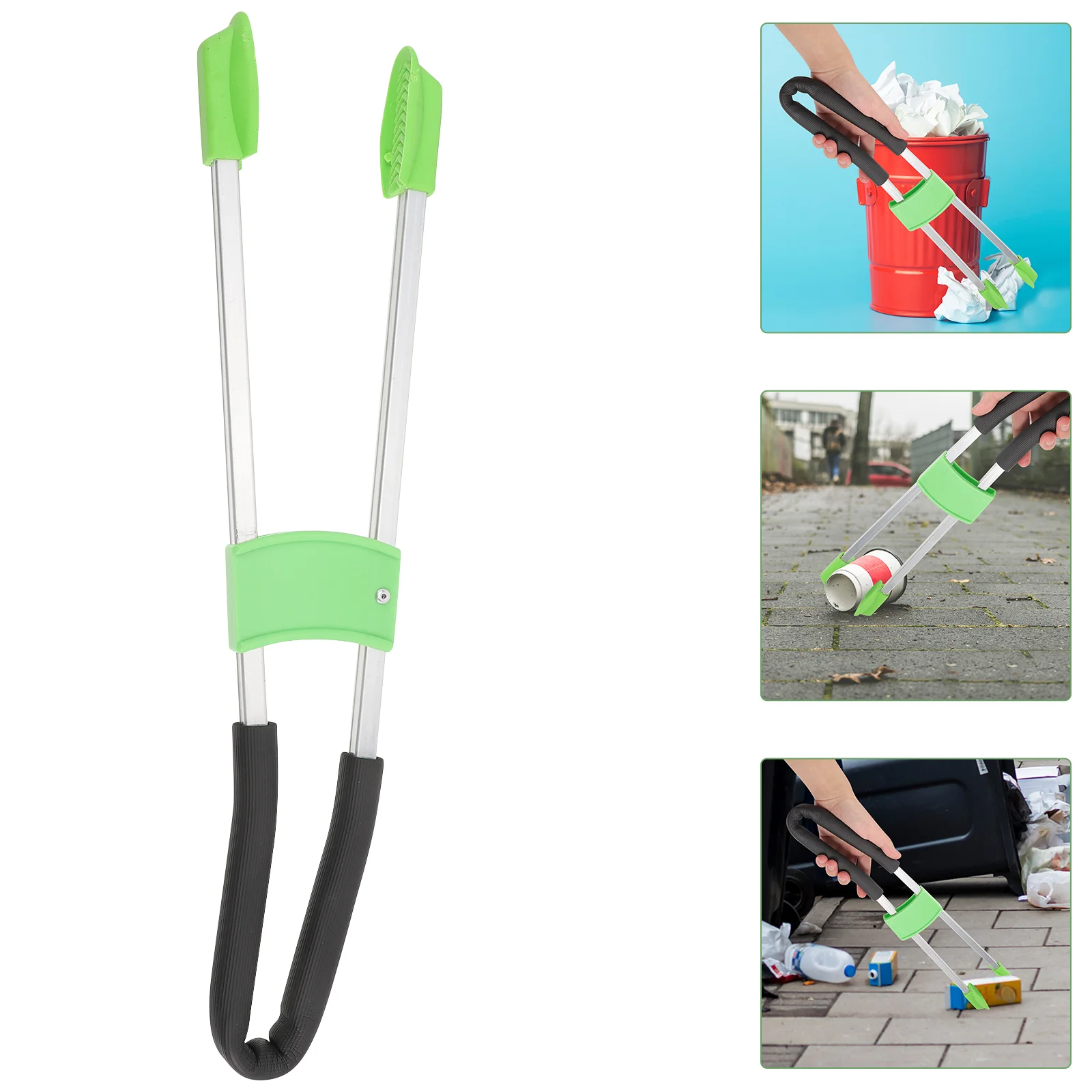 

Garbage Trash Picker Grabber Pick Clips Reacher Clip Up Folder Litter Clamp Cleaning Pro Tongs Aluminum Gopher Grabbers Stick