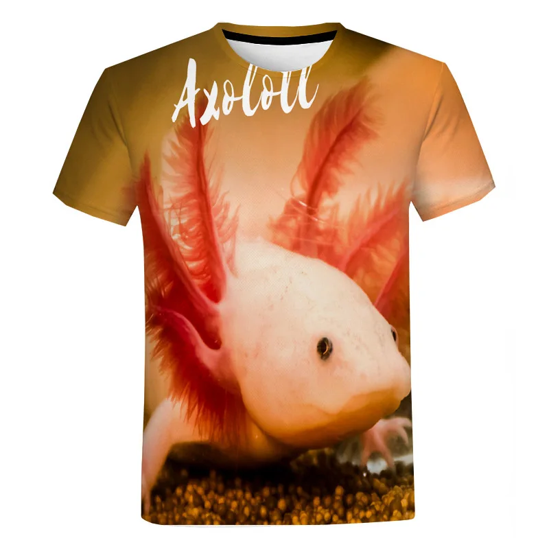 Hot Sale Newest Animal Axolotl 3d Print T-shirt Summer Casual Unisex Funny Fashion T-shirt Top Harajuku Kids Tees Tops Clothing
Hot Sale Newest Animal Axolotl 3d Print T-shirt Summer Casual Unisex Funny Fashion T-shirt Top Harajuku Kids Tees Tops Clothing