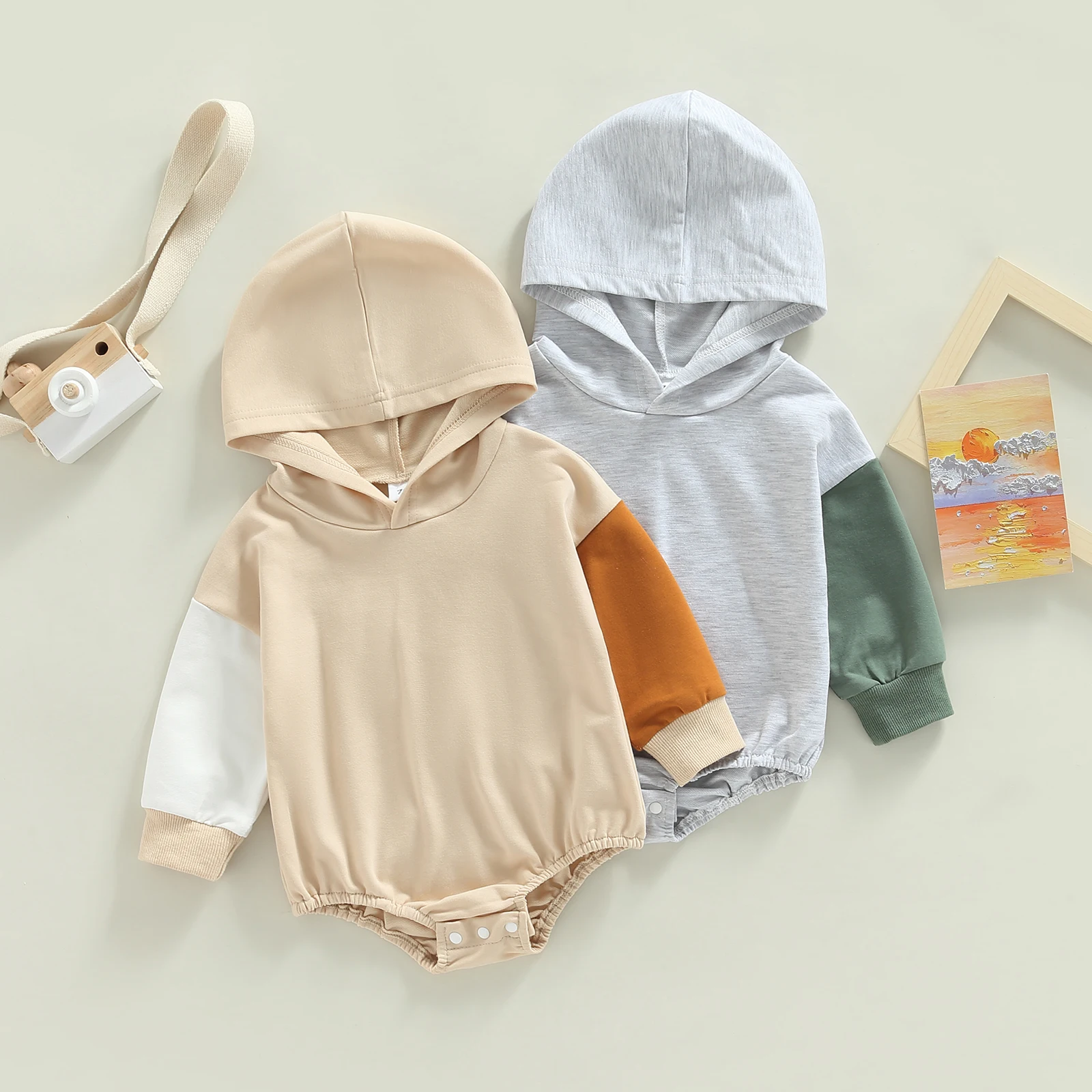 Fall =Newborn Baby Boy Clothes Color Block Oversized Hoodie Sweatshirt Romper with Pocket Top Fall Baby Warm Bodysuit Outfits
Fall =Newborn Baby Boy Clothes Color Block Oversized Hoodie Sweatshirt Romper with Pocket Top Fall Baby Warm Bodysuit Outfits