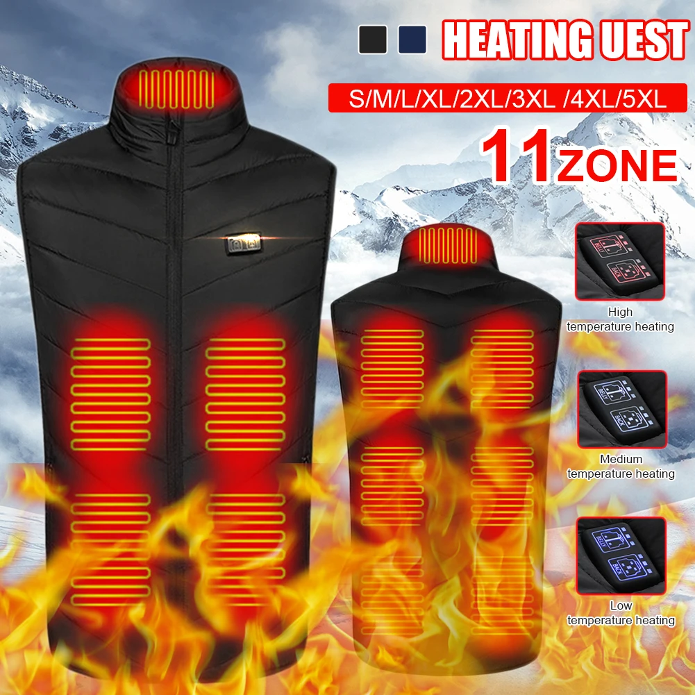 11 Heated Vest Jacket Fashion Men Women Coat Clothes Intelligent Electric Heating Thermal Warm Clothes Winter Hunt Hiking Vests
11 Heated Vest Jacket Fashion Men Women Coat Clothes Intelligent Electric Heating Thermal Warm Clothes Winter Hunt Hiking Vests