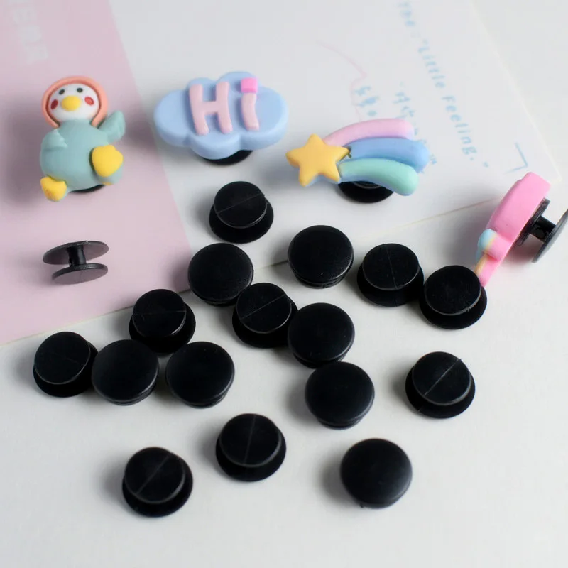 100pcs Plastic Buttons Black Ornaments Hole Shoes Charms Accessories Lightweight Buckles Kawaii Accessories Crafts Supplies
100pcs Plastic Buttons Black Ornaments Hole Shoes Charms Accessories Lightweight Buckles Kawaii Accessories Crafts Supplies