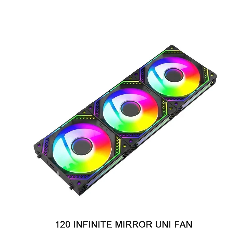 Computer Infinity Mirror UNI FAN 120,ARGB Reverse Blade Fan 12cm PC Gamers Cabinet CPU Air Cooler Splice-free
Computer Infinity Mirror UNI FAN 120,ARGB Reverse Blade Fan 12cm PC Gamers Cabinet CPU Air Cooler Splice-free