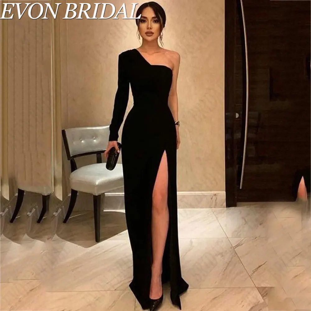 EVON BRIDAL Formal Black Mermaid Prom Dresses Classic Side Split Backless Evening Gowns Satin Custom Made Vestidos De Gala 2024
EVON BRIDAL Formal Black Mermaid Prom Dresses Classic Side Split Backless Evening Gowns Satin Custom Made Vestidos De Gala 2024