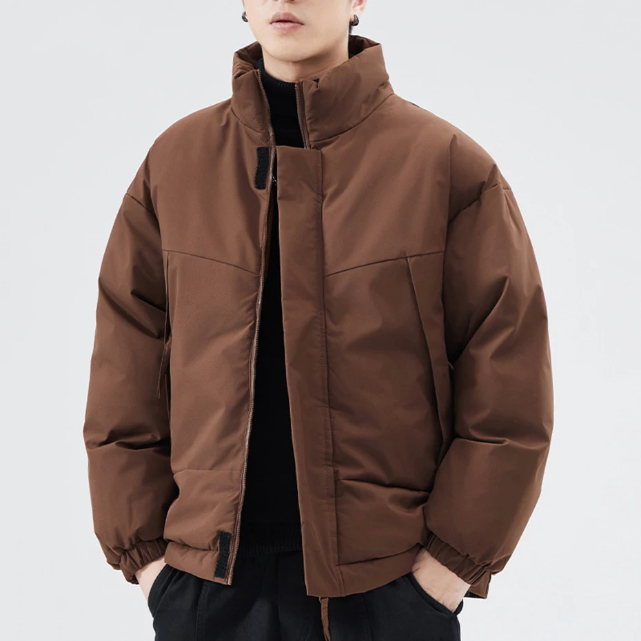 Зимние мужские парки с подкладкой, пальто с воротником-стойкой, плотные теплые парки, однотонные Свободные повседневные куртки-пуховики для мужчин, верхняя одежда
Зимние мужские парки с подкладкой, пальто с воротником-стойкой, плотные теплые парки, однотонные Свободные повседневные куртки-пуховики для мужчин, верхняя одежда