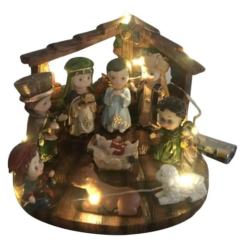 Christmas Nativity Figurines 10pcs Resin Indoor Jesus Scene Decors And Figures Kit With Stable Christmas Decors For Bedroom
Christmas Nativity Figurines 10pcs Resin Indoor Jesus Scene Decors And Figures Kit With Stable Christmas Decors For Bedroom