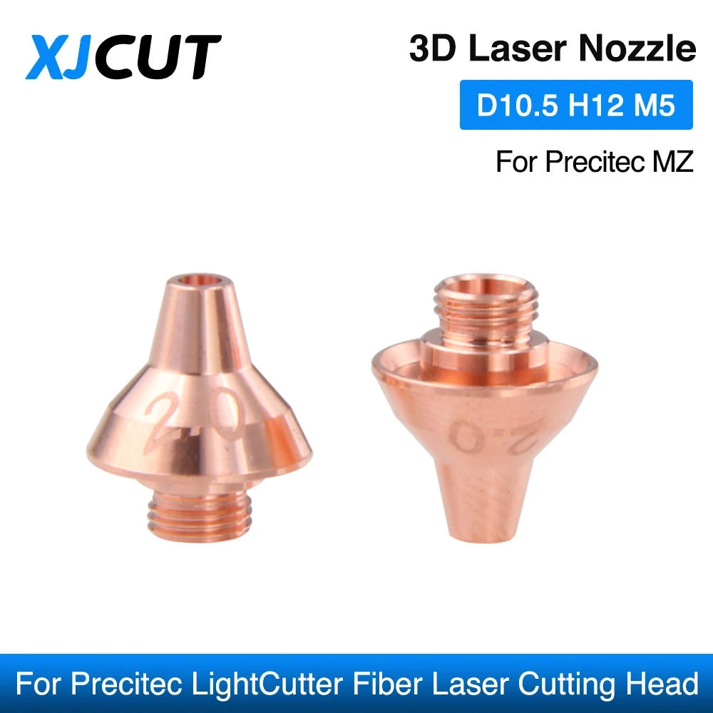 XJCUT 10Pcs/lot Precitec MZ 3D Laser Nozzle Dia.10.5mm Thread M5 for Precitec LightCutter P0352-382-00020 Laser Head
XJCUT 10Pcs/lot Precitec MZ 3D Laser Nozzle Dia.10.5mm Thread M5 for Precitec LightCutter P0352-382-00020 Laser Head
