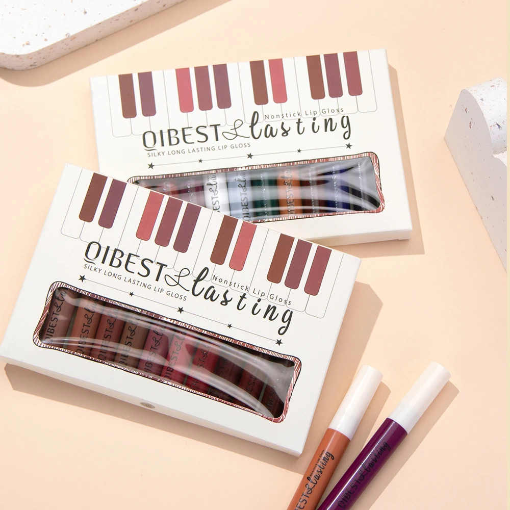12Pcs/Set Matte Liquid Lip Gloss Lipstick Long Lasting Non-stick Cup Makeup Not Fade Lip Glaze Kit Gifts Maquiagem Beauty Health
12Pcs/Set Matte Liquid Lip Gloss Lipstick Long Lasting Non-stick Cup Makeup Not Fade Lip Glaze Kit Gifts Maquiagem Beauty Health