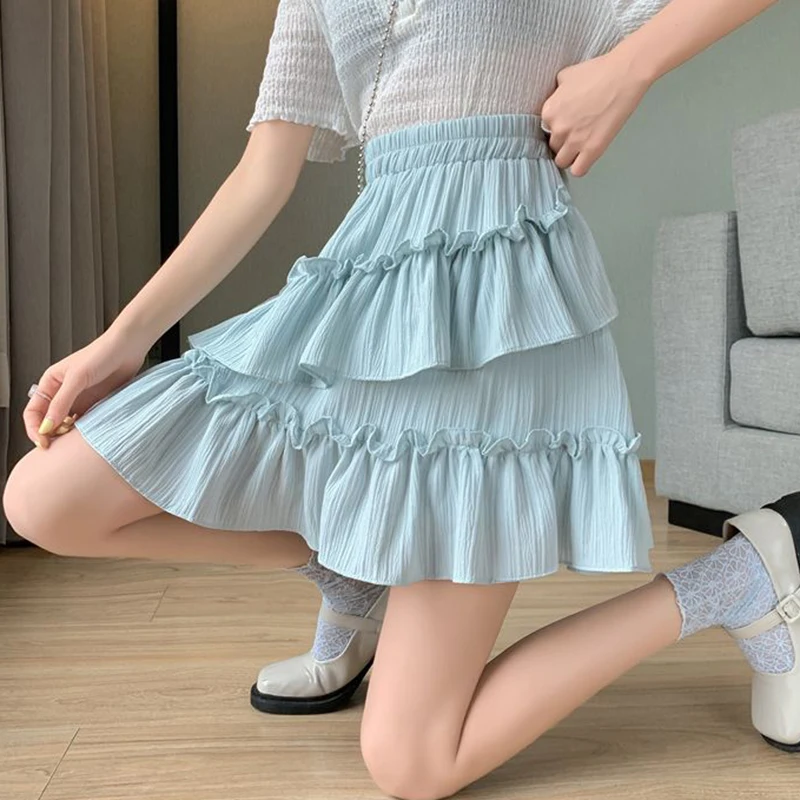 Sweet Cake Skirt Women High Waist Elegant Preppy Style A Line Mini Skirt Sexy Korean Casual with Shorts Fashion Lady Skirt
Sweet Cake Skirt Women High Waist Elegant Preppy Style A Line Mini Skirt Sexy Korean Casual with Shorts Fashion Lady Skirt