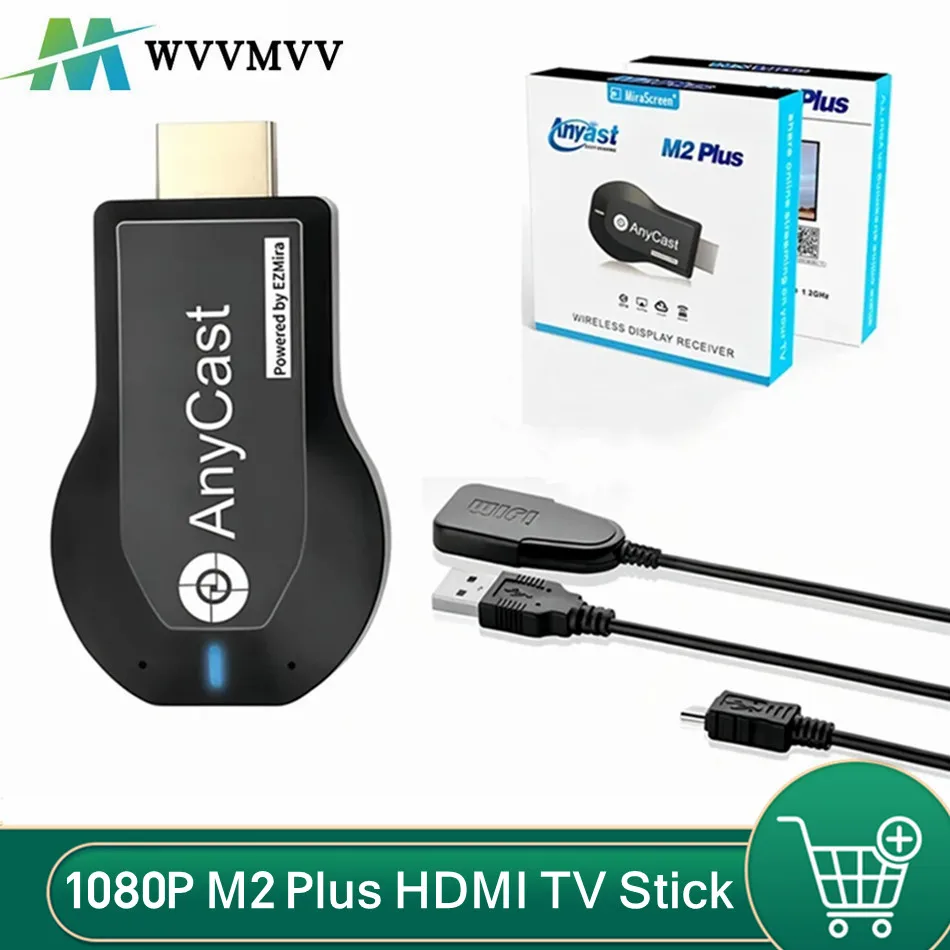 

1080P M2 Plus HDMI-compatble TV Stick WIFI Display TV Dongle Receiver Anycast DLNA Share Screen For IOS Android Miracast Airplay