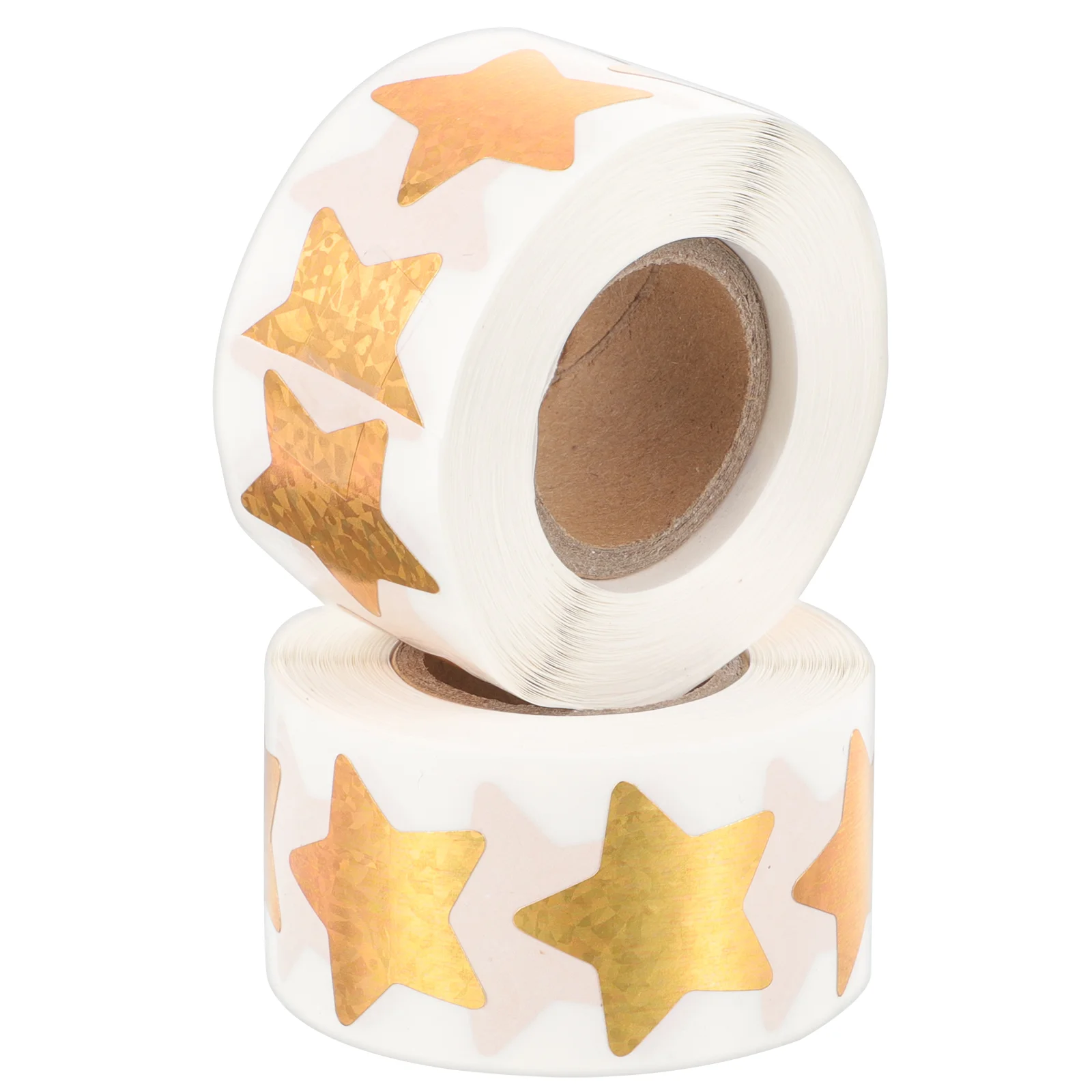 

2 Rolls Shiny Star Sticker Children Reward Star Stickers Packaging Seal Crafts Tag Labels