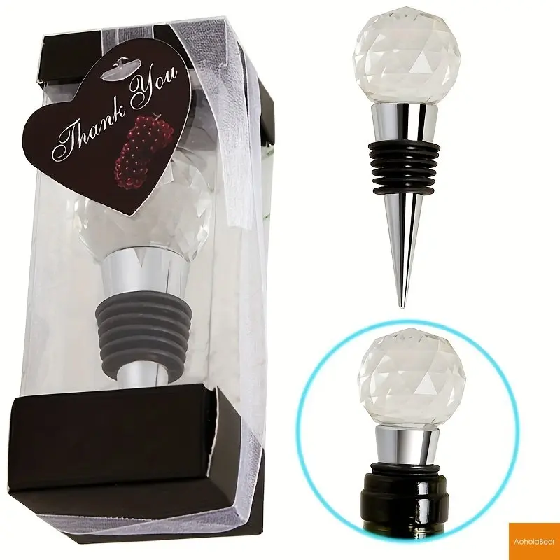 Alloy Wine Set Crystal Ball Shape Wine Stoppers Bar Tool Creative Wine Bottle Stopper Bulk Bar Accessories Home Bars Decoration 
Alloy Wine Set Crystal Ball Shape Wine Stoppers Bar Tool Creative Wine Bottle Stopper Bulk Bar Accessories Home Bars Decoration