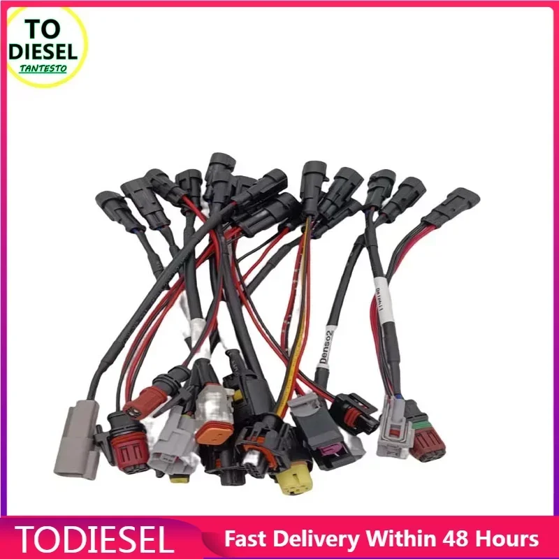 

Electromagnetic Piezo Tester Data Extension Cable Common Rail Injector Drive Plug Harness Cord Kit