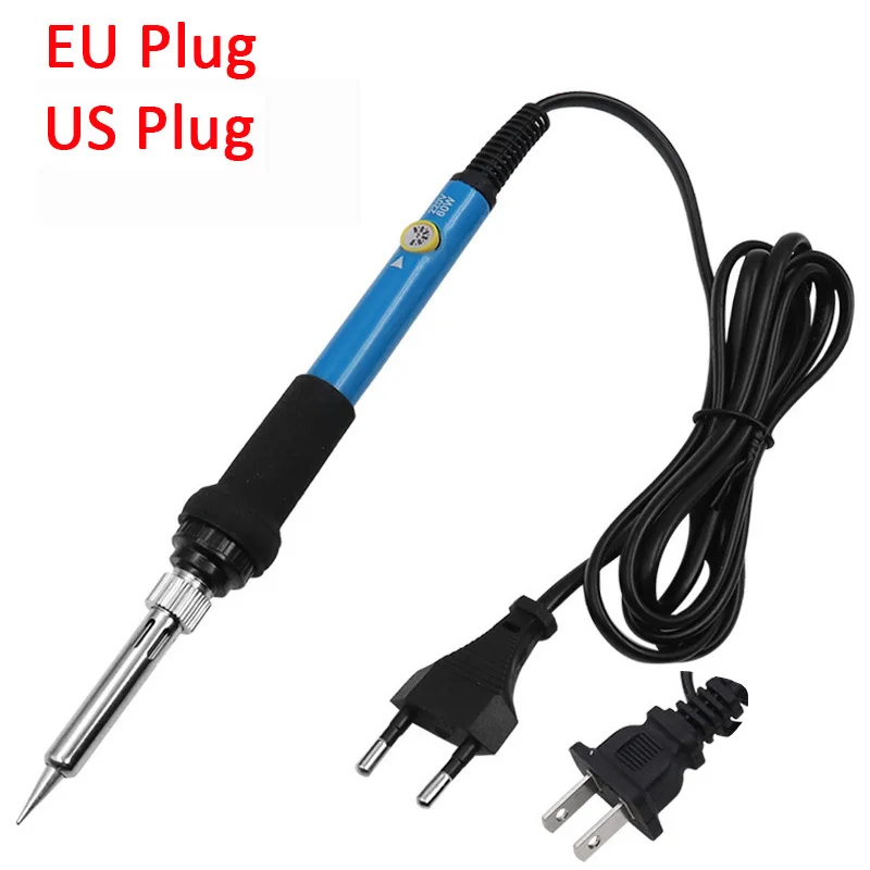 

New Adjustable Temperature Electric Soldering Iron 220V 110V 60W Welding Solder Rework Station Heat Pencil Tips Repair Tools