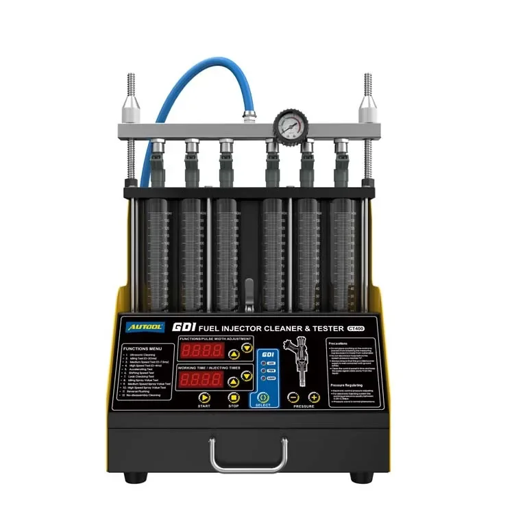 AUTOOL CT400 GDI машина для очистки и тестирования топливного инжектора, 6 цилиндров, тестер очистки топливного инжектора
AUTOOL CT400 GDI машина для очистки и тестирования топливного инжектора, 6 цилиндров, тестер очистки топливного инжектора