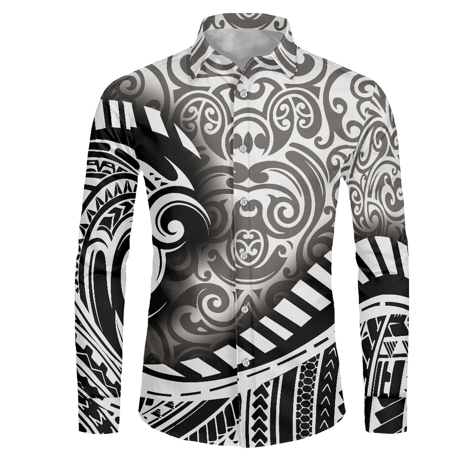Polynesian Tribal Samoan Totem Tattoo Samoa Prints Slim Fit Mens Business Casual Long Sleeved Shirt Classic Male Social Dress
Polynesian Tribal Samoan Totem Tattoo Samoa Prints Slim Fit Mens Business Casual Long Sleeved Shirt Classic Male Social Dress
