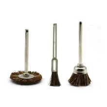 3 Pcs Horse Hair Line Wire Brush Set Rotary Tool Cleaning Polishing Hobby Drill 3.00cm*3.00cm*6.00cm Power Tools
3 Pcs Horse Hair Line Wire Brush Set Rotary Tool Cleaning Polishing Hobby Drill 3.00cm*3.00cm*6.00cm Power Tools