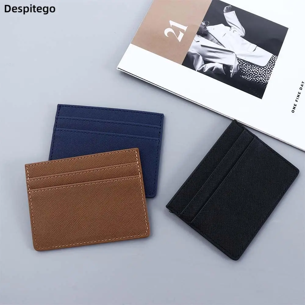 

Double Sided Slim Card Holder Bank Credit Card ID Cards Coin Pouch Case Bag Wallet Organizer Women Men Thin Business Card Wallet