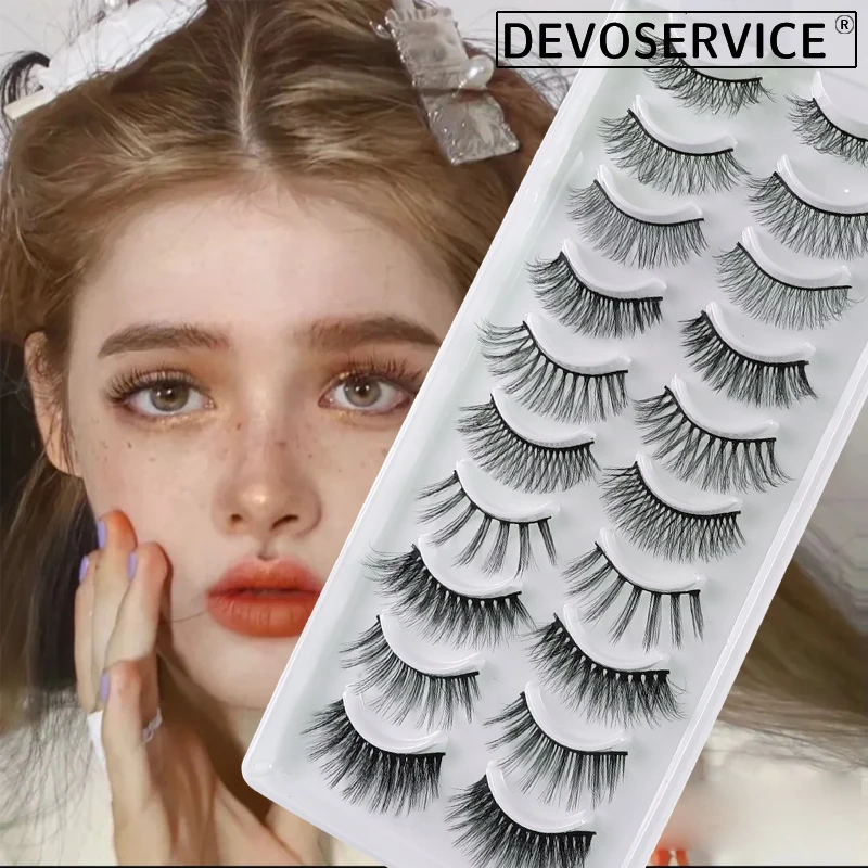 Накладные ресницы DEVOSERVICE 10 пар, стильные натуральные сексуальные норковые накладные ресницы, искусственные трафареты для макияжа, оптовая продажа
Накладные ресницы DEVOSERVICE 10 пар, стильные натуральные сексуальные норковые накладные ресницы, искусственные трафареты для макияжа, оптовая продажа