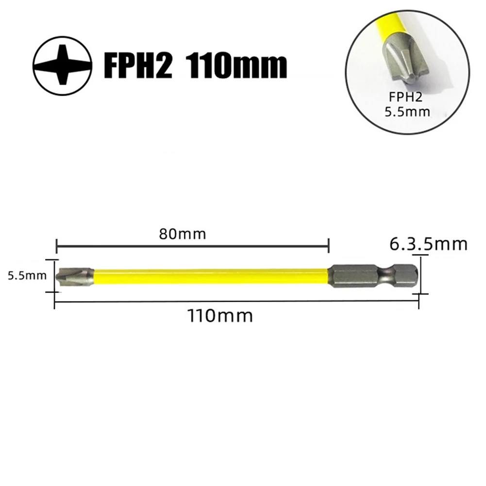 6pcs Set 65mm 110mm Magnetic Special Slotted Cross Screwdriver Bit Nutdrivers Alloy Steel For Electrician FPH2 Hand Tools
6pcs Set 65mm 110mm Magnetic Special Slotted Cross Screwdriver Bit Nutdrivers Alloy Steel For Electrician FPH2 Hand Tools