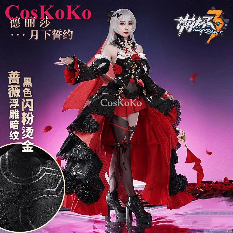CosKoKo Theresa Apocalypse Cosplay Game Honkai Impact 3 Costume Vow Under The Moon Gorgeous Formal Dress Role Play Clothing New
CosKoKo Theresa Apocalypse Cosplay Game Honkai Impact 3 Costume Vow Under The Moon Gorgeous Formal Dress Role Play Clothing New