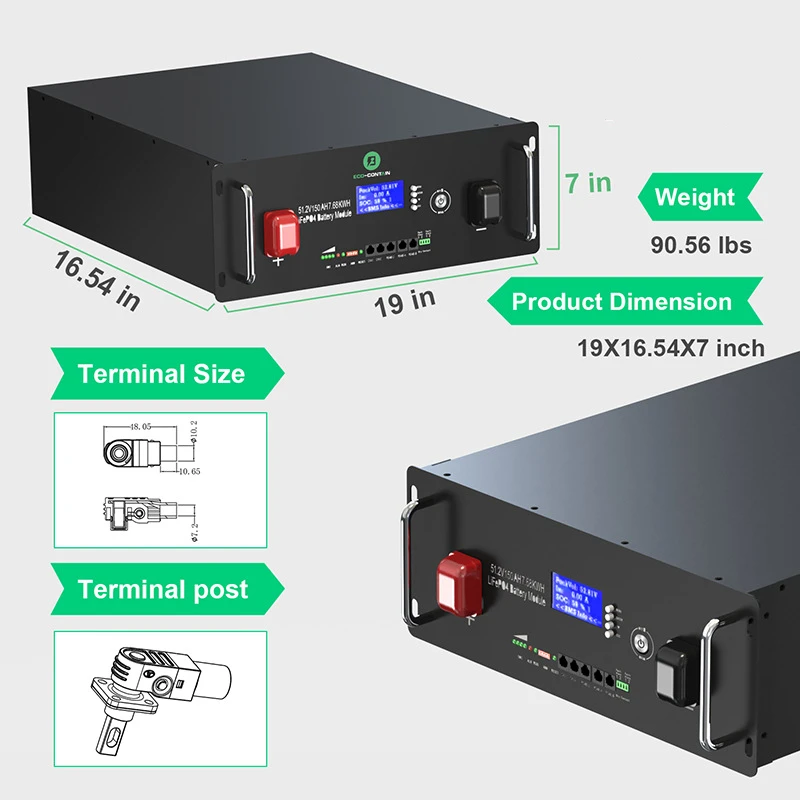 Customized 51.2v lithium ion battery 48V 100Ah 5kw 6kw 10kw solar systems lifepo4 pack
Customized 51.2v lithium ion battery 48V 100Ah 5kw 6kw 10kw solar systems lifepo4 pack