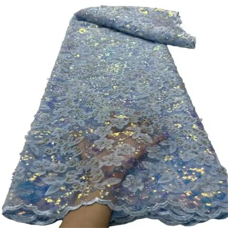 African Lace Fabric New Arrival 2023 Blue/Gold high Quality Orange Sequin Beaded Fabric Embroidery Lace Fabric for party dress
African Lace Fabric New Arrival 2023 Blue/Gold high Quality Orange Sequin Beaded Fabric Embroidery Lace Fabric for party dress
