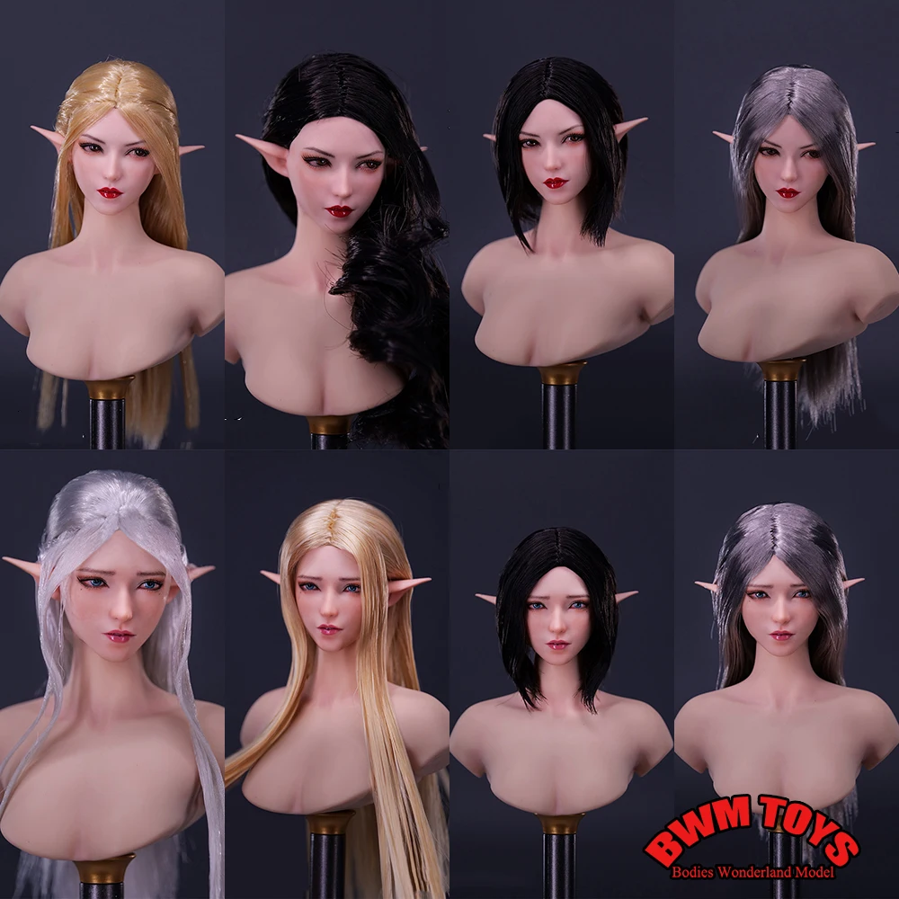 YMTOYS YMT079 YMT078 1/6 Female Elf Mei Ai Dark Style Head Sculpt Carving Model Fit 12'' Pale Skin Action Figure Body Dolls
YMTOYS YMT079 YMT078 1/6 Female Elf Mei Ai Dark Style Head Sculpt Carving Model Fit 12'' Pale Skin Action Figure Body Dolls