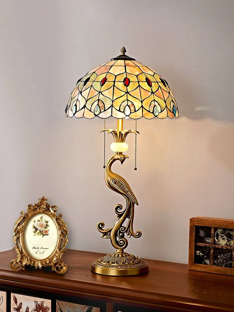 Retro European French desk lamp American all copper Tiffany art pure copper decoration living room table lamp bedside lamp
Retro European French desk lamp American all copper Tiffany art pure copper decoration living room table lamp bedside lamp