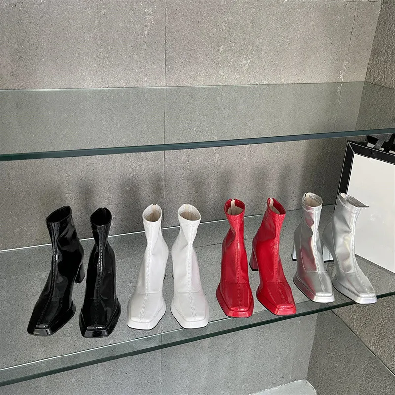 Женские кожаные ботинки, искусственная кожа, базовая ткань, рифленые женские ботинки на высоком каблуке-шпильке, кожа, резина, базовая обувь Fretwo
Женские кожаные ботинки, искусственная кожа, базовая ткань, рифленые женские ботинки на высоком каблуке-шпильке, кожа, резина, базовая обувь Fretwo