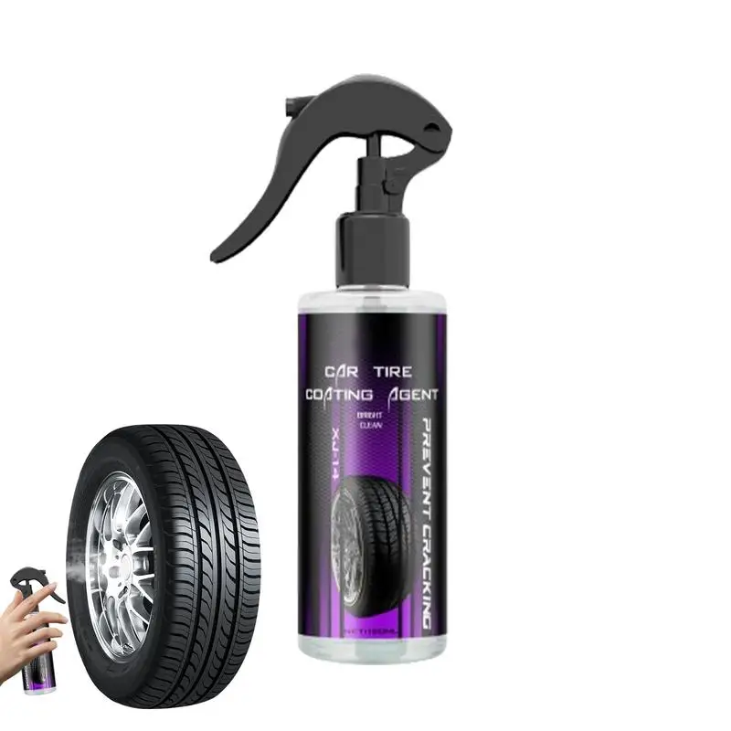 

Tire Shine Spray Car Tire Shine 120ml Long-Lasting Wheel And Tire Cleaner User-Friendly Tire Dressing Tire Cleaner Spray Ensures
