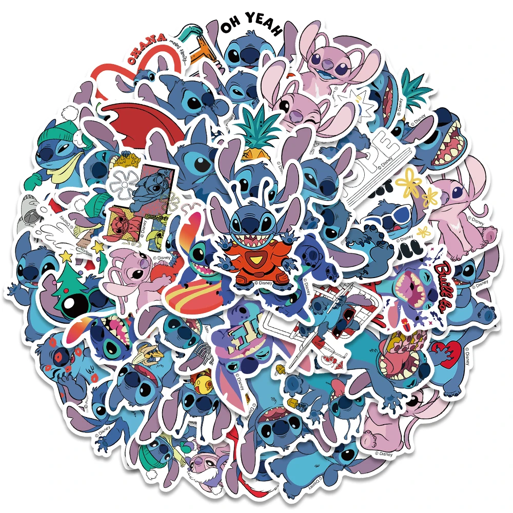 50pcs Funy Cute Cartoon Disney Anime Stitch Stickers Decals For Laptop Water Bottle Luggage Phone Vinyl Waterproof Graffiti
50pcs Funy Cute Cartoon Disney Anime Stitch Stickers Decals For Laptop Water Bottle Luggage Phone Vinyl Waterproof Graffiti