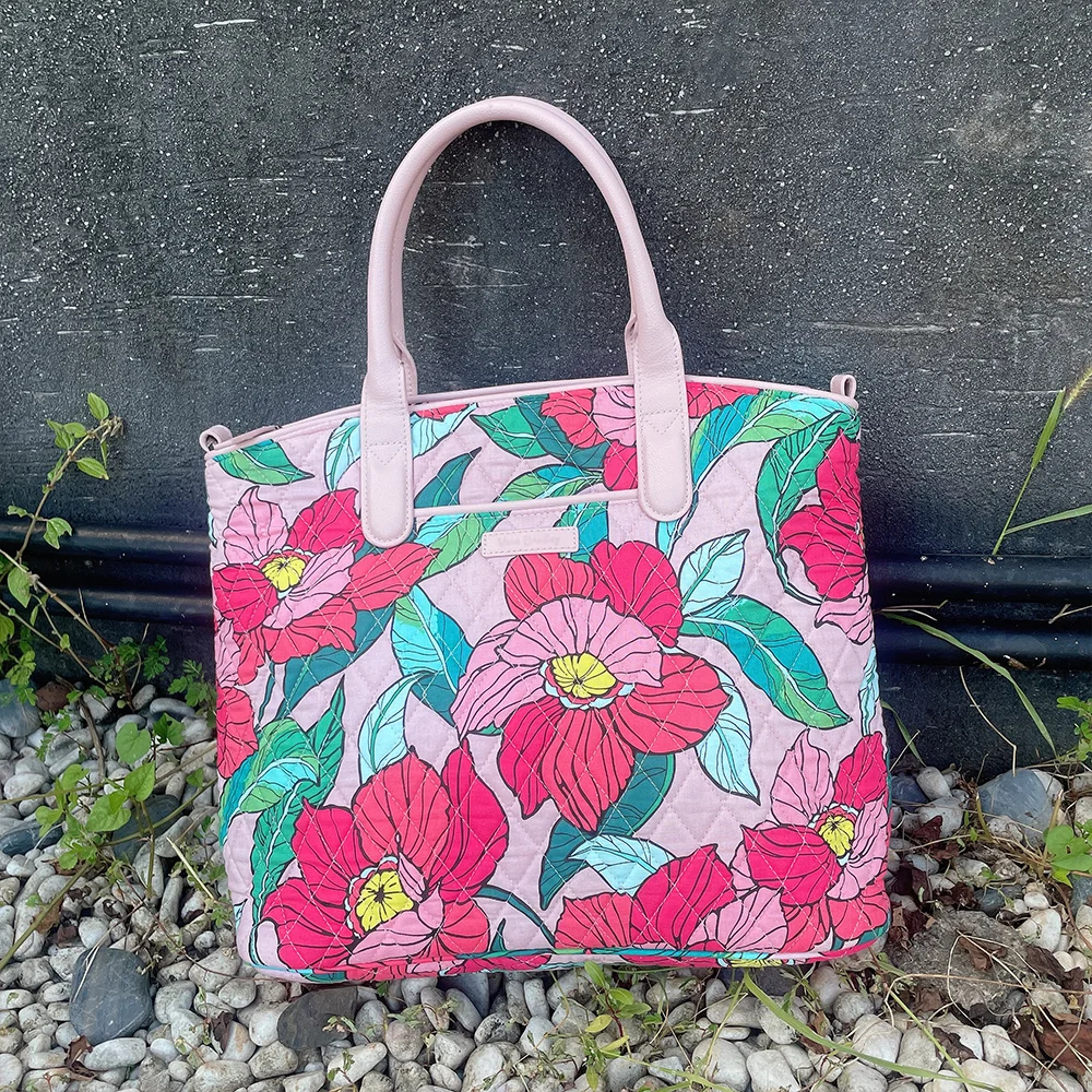

VB New Pure Cotton Environmentally Friendly Printing Handbag Women's Diagonal Straddle Bag