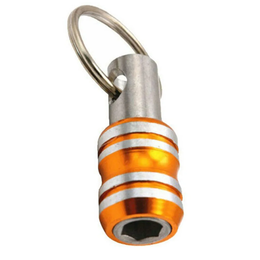 Aluminum Alloy Screwdriver Bit Holder Keychain Extension Long Service Life 1/4 Inch Hex Socket Drill Bit Holder
Aluminum Alloy Screwdriver Bit Holder Keychain Extension Long Service Life 1/4 Inch Hex Socket Drill Bit Holder