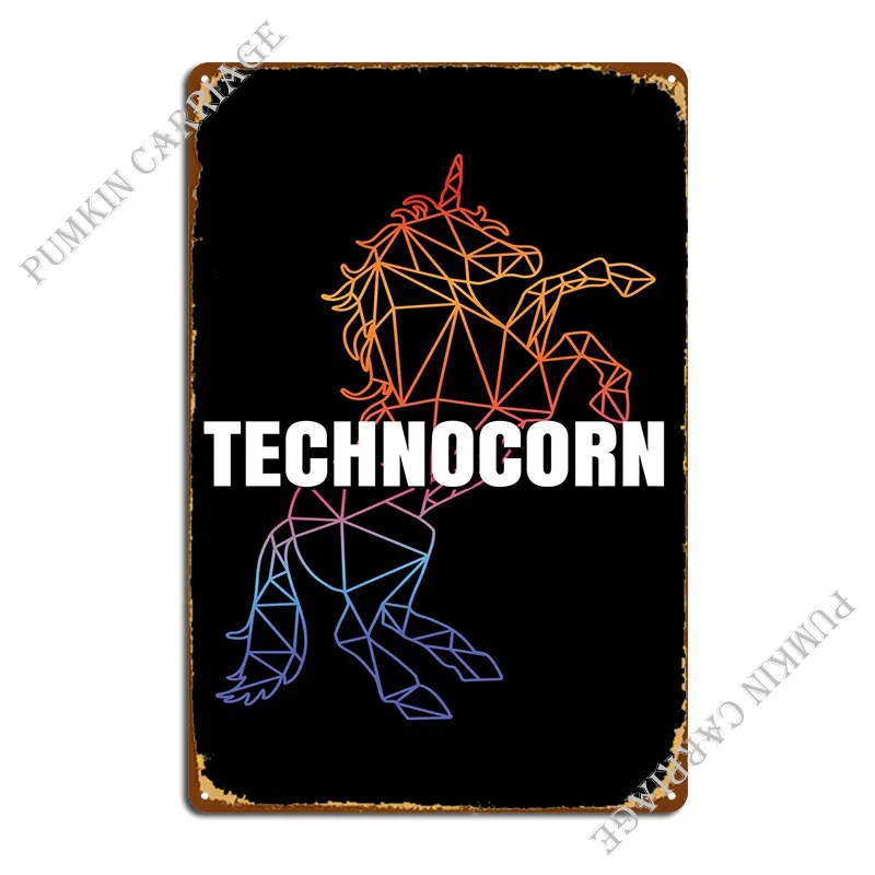 

Technocorn Metal Plaque Pub Character Garage Plaques Garage Designing Tin Sign Poster