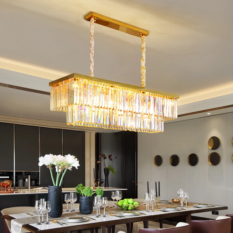 Nordic Golden Stainless Steel LED Crystal Pendant Lamp Modern Living Room Kroonluchter Lamparas De Cristal LED Pendant Lighting
Nordic Golden Stainless Steel LED Crystal Pendant Lamp Modern Living Room Kroonluchter Lamparas De Cristal LED Pendant Lighting