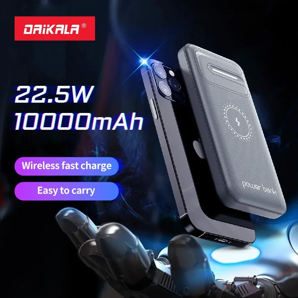Daikala 10000mAh Wireless Power Bank Ultra-large Capacity Two-way Super Fast Charging for IPhone Type-c External Battery
Daikala 10000mAh Wireless Power Bank Ultra-large Capacity Two-way Super Fast Charging for IPhone Type-c External Battery