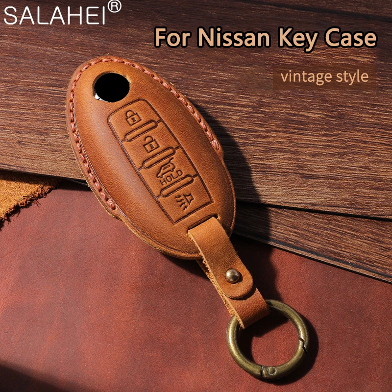 Leather Car Key Case Cover Shell Holder For Nissan Qashqai X-Trail Versa Maxima Altima Rogue Murano Juke Tiida Kicks Accessories
Leather Car Key Case Cover Shell Holder For Nissan Qashqai X-Trail Versa Maxima Altima Rogue Murano Juke Tiida Kicks Accessories