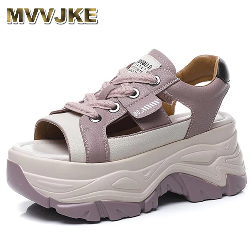 8cm Chunky Sneakers Genuine Leather Slides Summer Ankle Vulcanize Hollow Women Platform Sandals Wedge Sneakers Breathable Shoes
8cm Chunky Sneakers Genuine Leather Slides Summer Ankle Vulcanize Hollow Women Platform Sandals Wedge Sneakers Breathable Shoes