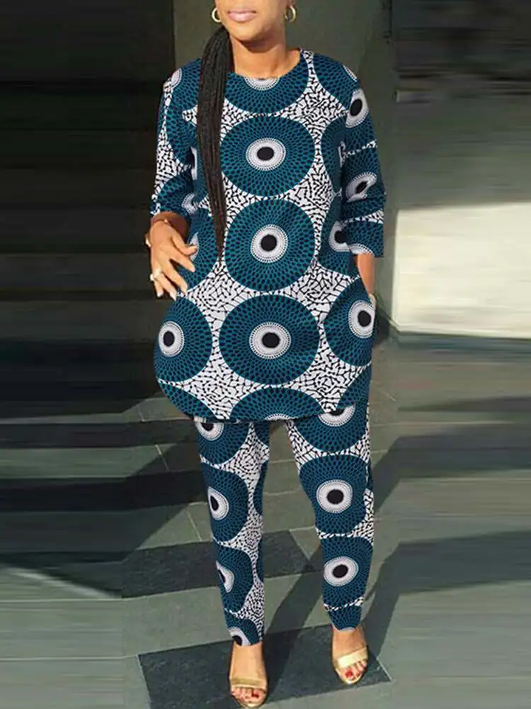 VONDA Elegant Printed Suits Women Pants Sets 2023 Fashion Long Sleeve Casual Loose Matching Sets Elastic Waist Trousers And Tops
VONDA Elegant Printed Suits Women Pants Sets 2023 Fashion Long Sleeve Casual Loose Matching Sets Elastic Waist Trousers And Tops