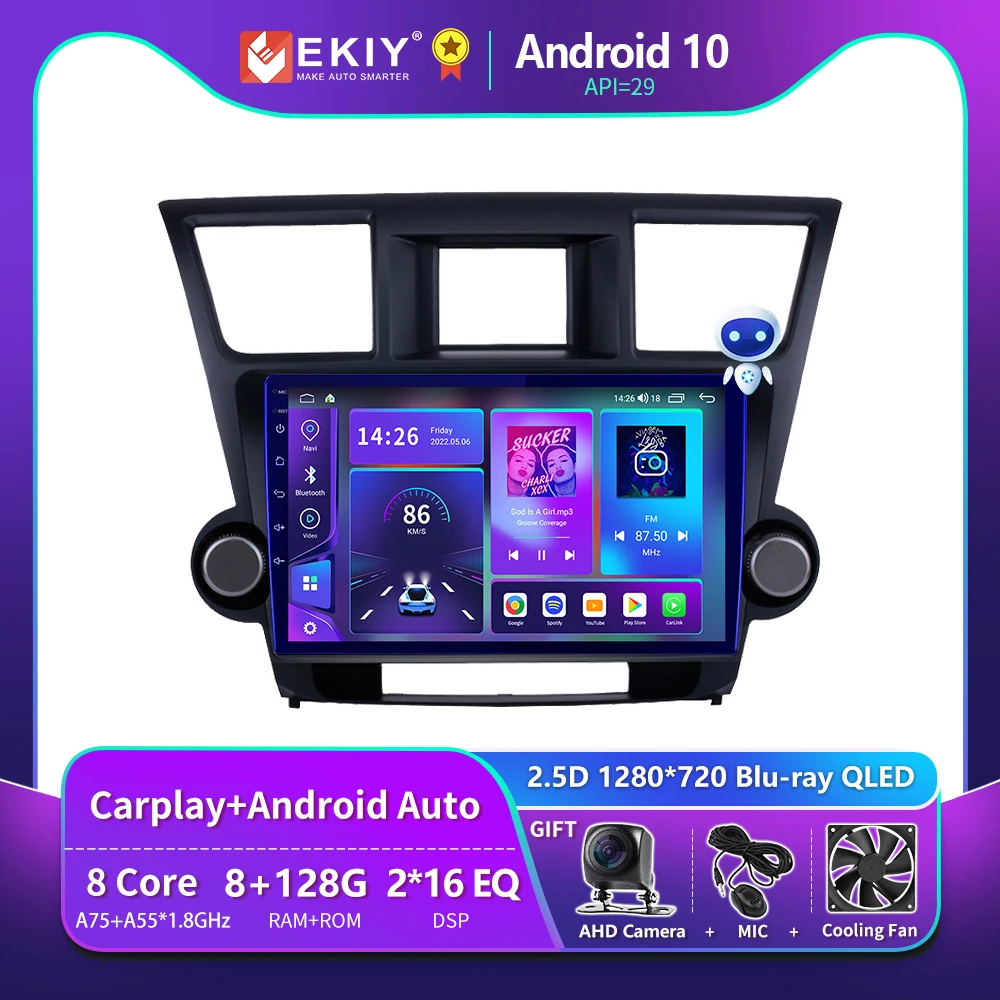 EKIY T900 DSP For Toyota Highlander 2 XU40 2007-2013 Car Radio Multimedia Video Player Navigation GPS No 2din 2 Din DVD Carplay
EKIY T900 DSP For Toyota Highlander 2 XU40 2007-2013 Car Radio Multimedia Video Player Navigation GPS No 2din 2 Din DVD Carplay