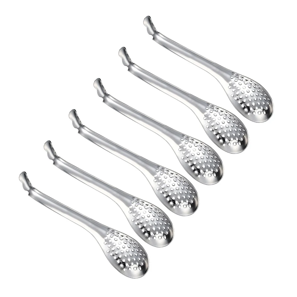 

6 Pcs Caviar Colander Spoons for Home Kitchen Utensils Filter Stainless Steel Scoops Colanders Tools