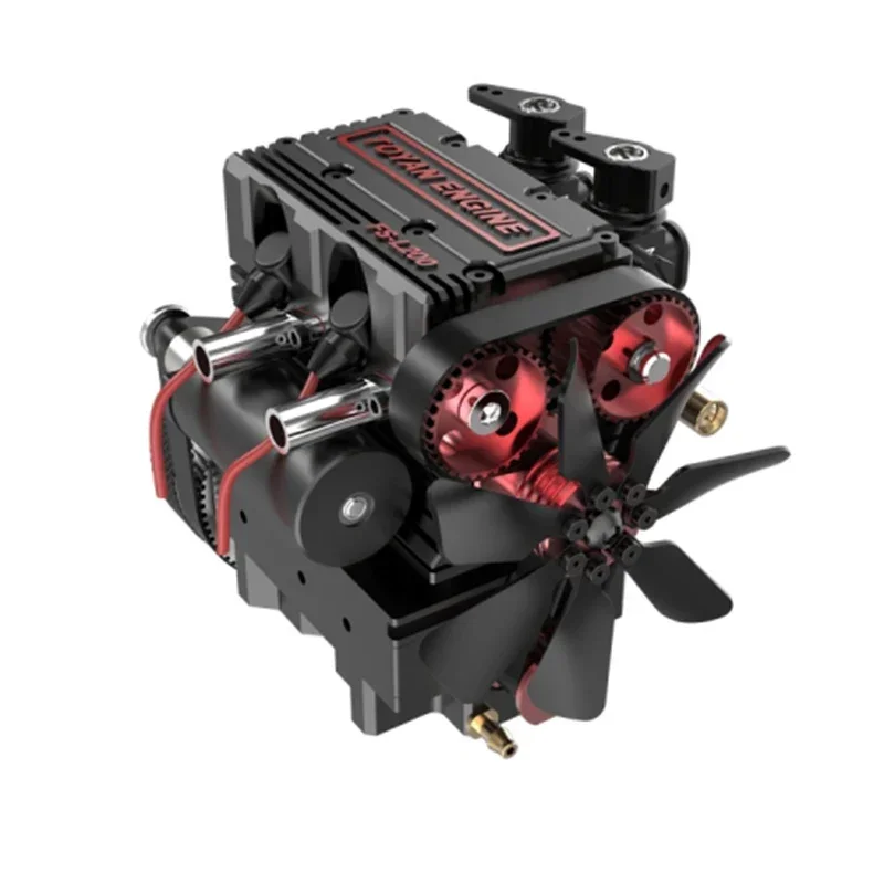 

TOYAN FS-L200 Engine Two Cylinder Four Stroke Methanol Version Engine Model RC Red