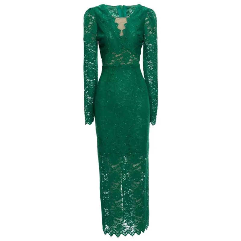 Dresses For Women 2022 Luxury Designer Autumn Runway Lace Pencil O-neck Long Sleeves Hollow Out Sequins Elegant Party Dresses
Dresses For Women 2022 Luxury Designer Autumn Runway Lace Pencil O-neck Long Sleeves Hollow Out Sequins Elegant Party Dresses